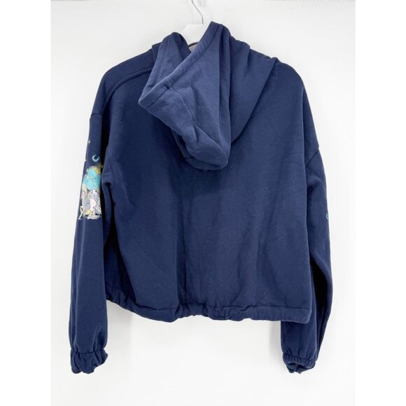 Wrangler x Barbie Scenic Hoodie with Bottom Draw String sweatshirt crop S - Picture 4 of 8